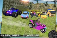 Free Fall Jungle Mega Car Ramps 3D Stunts Screen Shot 5