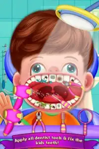Dentista de chaves de crianças de escola - jogos Screen Shot 5