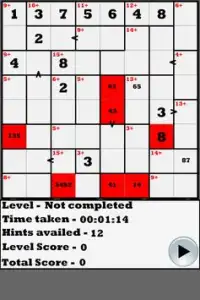 Greater than Killer Sudoku Screen Shot 1