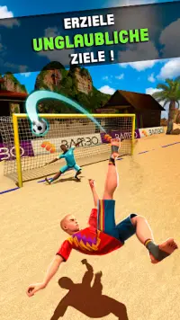 Schießen Tor - Beach Soccer Spiel Screen Shot 2