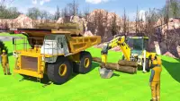 Simulador de excavadora - grúa Juegos Screen Shot 0