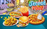 Sokak Yemekleri Yemek Yapma Şefi: Pizza Burger Screen Shot 0
