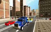 US Police Cyber Truck Car Transporter Simulator Screen Shot 4