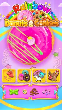 Candy Rainbow Cookies & Donuts Screen Shot 1