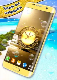 Beach Live Wallpaper 🌞 Sand and Water Wallpapers Screen Shot 5