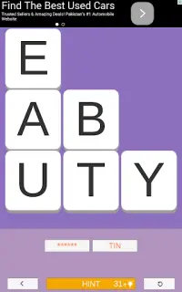 9 Letters-A Word Puzzle Game Screen Shot 4