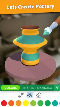 Pottery Clay Pot Art Games Screen Shot 2