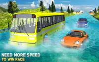 Floating Water Coach Bus Traffic Race Screen Shot 5