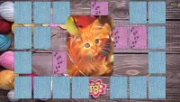 Kitty cat cards mahjong Screen Shot 3