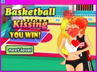 BASKETBALL KISSING - Kiss games for girls Screen Shot 1