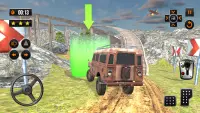 オフロードジープカー駐車ゲーム Screen Shot 0