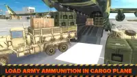 Armée Cargo Avion Aéroport 3D Screen Shot 3