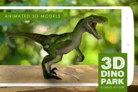 Simulateur de parc 3D de dinosaures Screen Shot 0