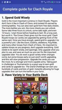 Complete Guide for Clach Royale Screen Shot 0