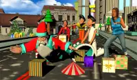 Papai Noel de Natal Super Runner Vs miúdos loucos Screen Shot 16
