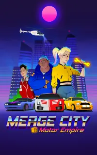 MERGE CITY: MOTOR EMPIRE - Car Idle Racing Game Screen Shot 2