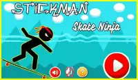 Stickman Skate Ninja Screen Shot 0