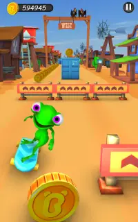 Endless Green Frog Run - Frog Runner Games 2020 Screen Shot 9