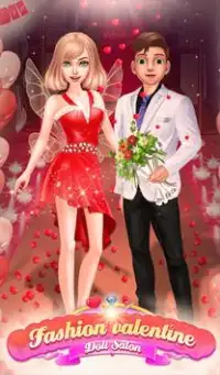 Fashion valentine Doll : Salon dressup and makeup Screen Shot 4