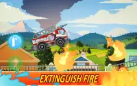 Fire Fighters Racing: Fireman Drives Fire Truck Screen Shot 0