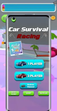 Car Survival Racing - Race to Win Diamond Screen Shot 0