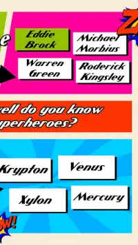 スーパーヒーロー クイズゲーム フリー Screen Shot 7