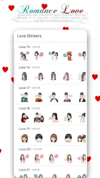 Couple Love Romance Sticker Packs : WAStickerApps Screen Shot 2