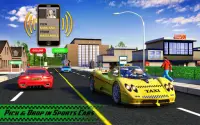 Желтая кабина американского таксиста 3D такси игры Screen Shot 20