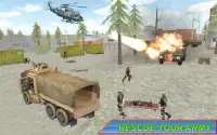 Армия спасательной миссии Военный грузовик 3D: War Screen Shot 0