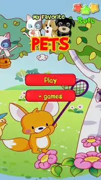 My Favorite Pets, free match three game with pets Screen Shot 0