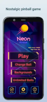 Neon Pinball - Classic, relaxing and calm Screen Shot 7
