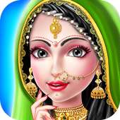 インドの女の子の結婚式のサロン - インドのサロンのゲーム