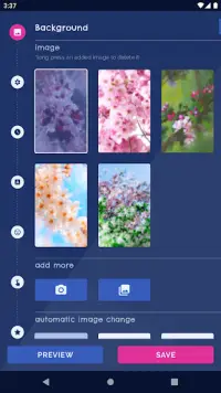 Sakura Flower Live Wallpaper Screen Shot 0