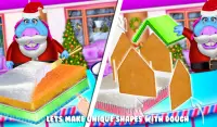 Pembuat kue rumah gingerbread diy! Game Memasak Screen Shot 10