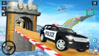 US Police Stunt Car Challenge: Impossible Tracks Screen Shot 2