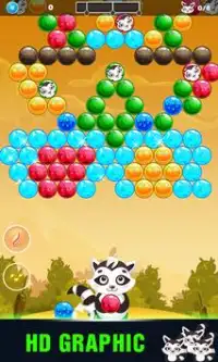 Bubble Shooting Adventure : Raccoon Rescue 2017 Screen Shot 1