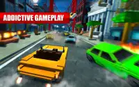 Blocky Car : City Highway Traffic Race Driving 3D Screen Shot 0
