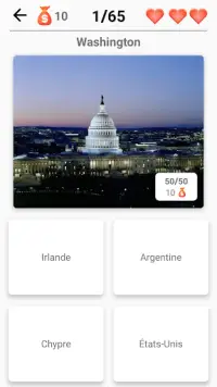 Capitales de tous les pays du monde: City Quiz Screen Shot 2