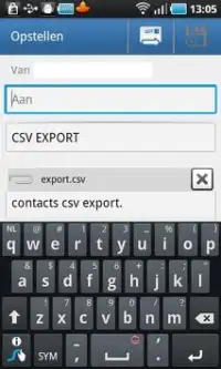 Contacts / SMS /LOG CSV Export Screen Shot 5