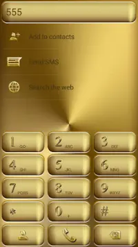 Dialer Solid Gold Theme for Drupe and ExDialer Screen Shot 1