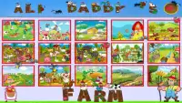 Ali Daddy's Farm Kids - Puzzle App Game For Kids Screen Shot 0