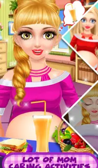 الأم الحامل وحديثي الولادة لعبة رعاية الطفل التوأم Screen Shot 10