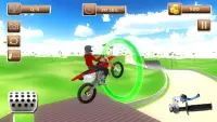 Tricky MotoCross Bike Beach Jumping 3D Screen Shot 4