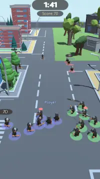 Crowd Clash Battle in the City Screen Shot 1