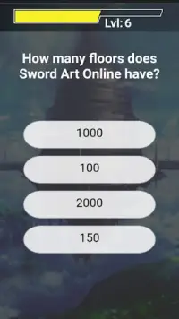 Sword Art Quiz Screen Shot 1