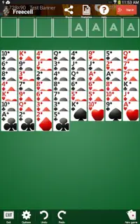 Freecell Playing Cards Screen Shot 8