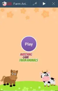 Matching Game Farm Animals Screen Shot 1