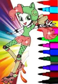 Equestria girls coloring Pages Screen Shot 5