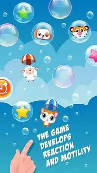 Popping bubbles with animals Screen Shot 0