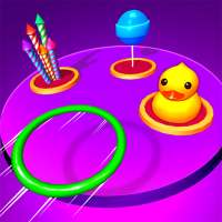 Color Rings 3D - Ring Toss Game